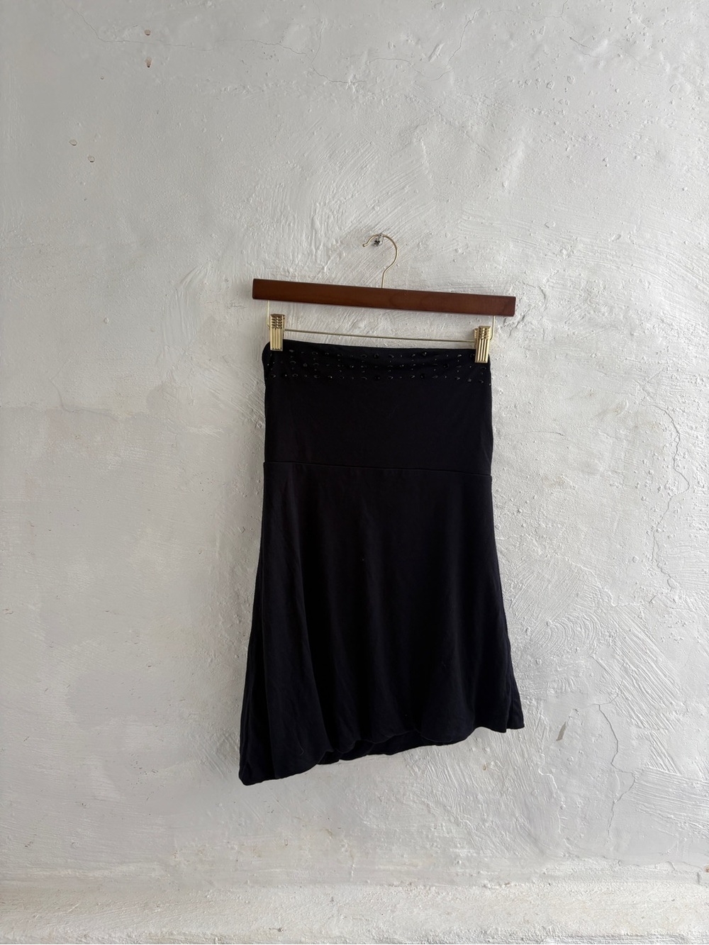 The limited vintage black strapless tube top